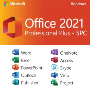 Keylistore Microsoft Office 2021 Professional Plus 5PC
